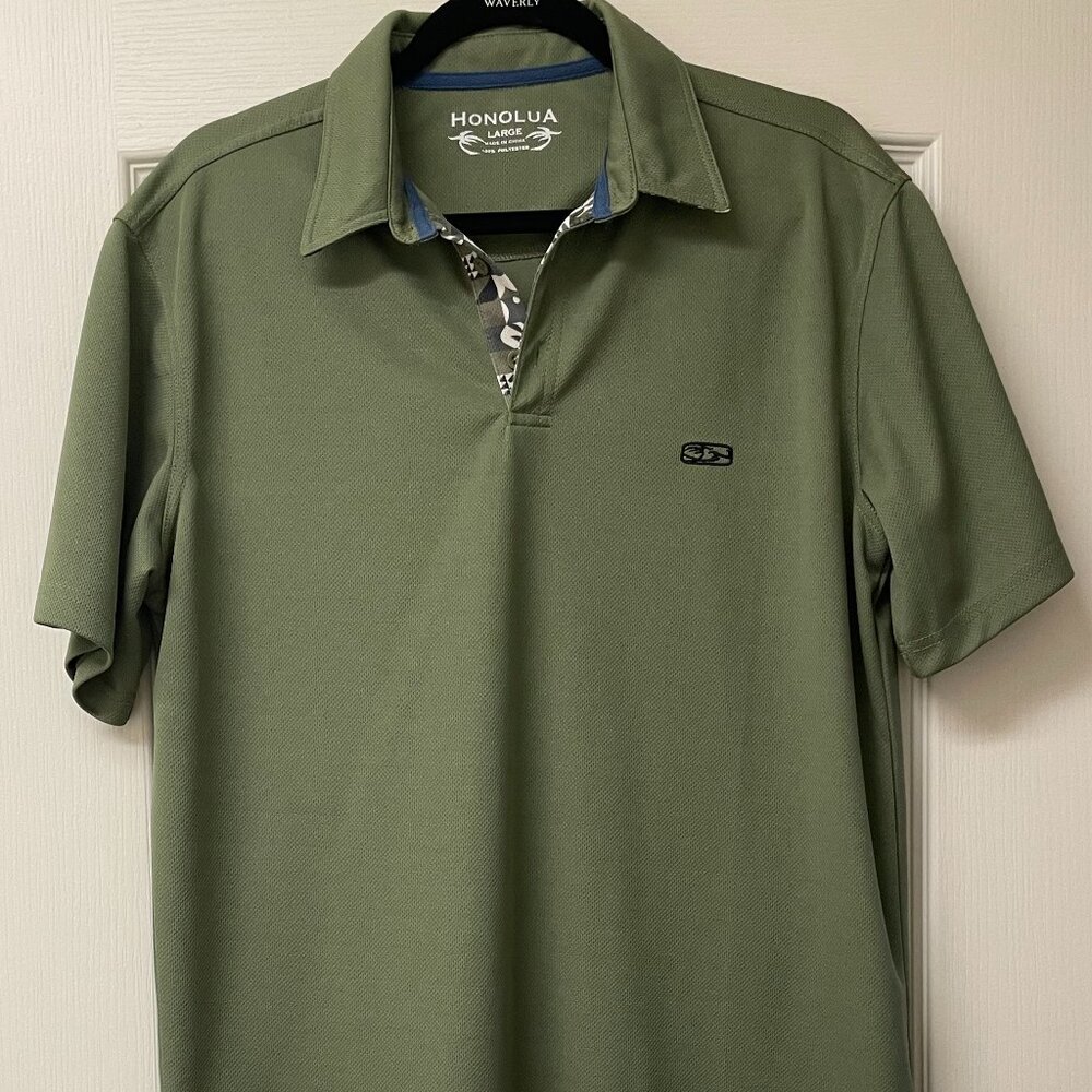 Honalua Men's Lite Green Short-Sleeve Polo/Golf Shirt